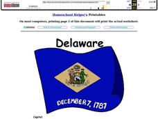 Delaware Worksheet