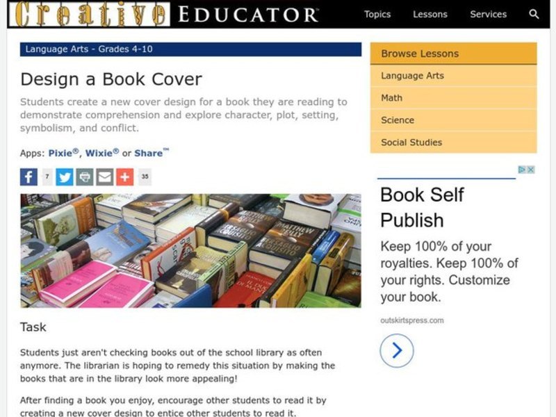 Design a Book Cover Lesson Plan