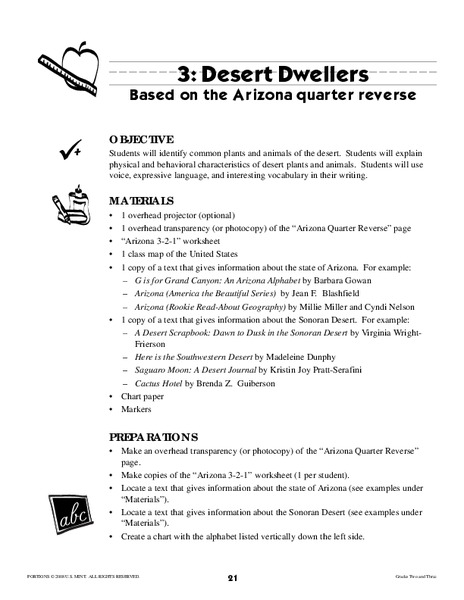Desert Dwellers Lesson Plan