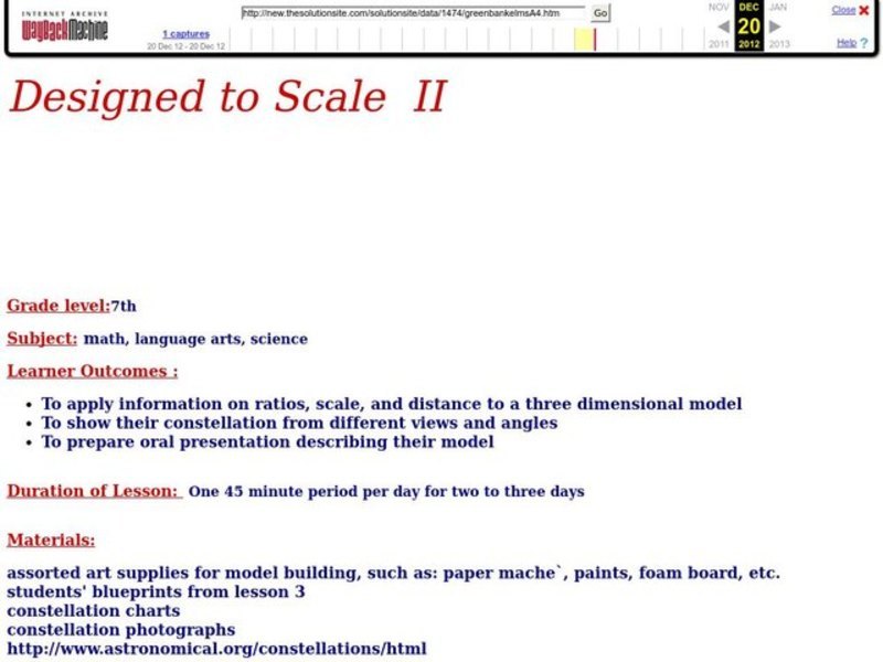 Designed to Scale Lesson Plan