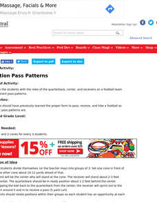 3 Position Pass Patterns Lesson Plan