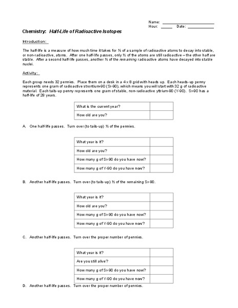 Development of the Atomic Theory Worksheet