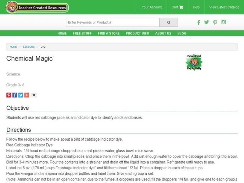 Chemical Magic Lesson Plan