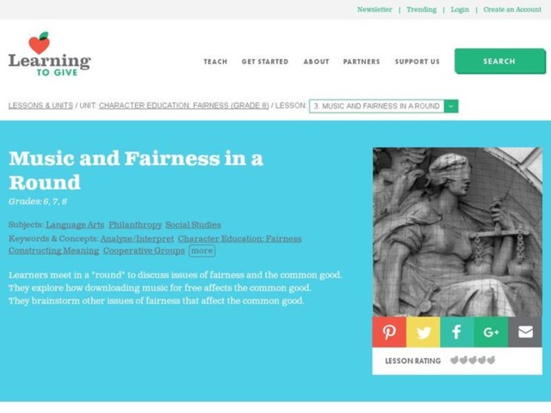 Character Education: Fairness Lesson Plan