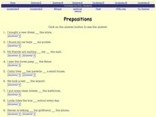 Preposition Practice Interactive