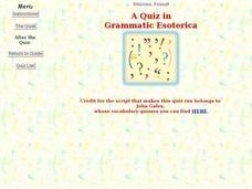 Grammatic Esoterica Interactive