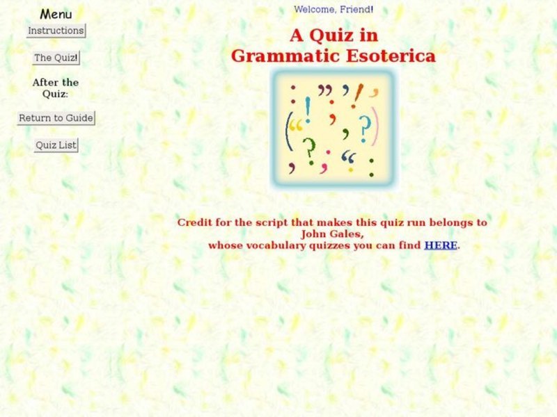 Grammatic Esoterica Interactive