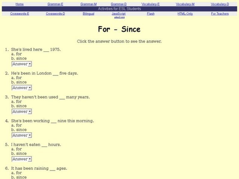 For - Since Interactive