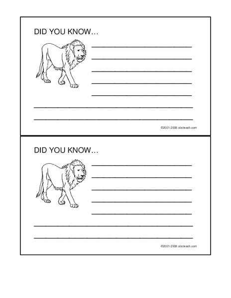 Did You Know? Printables