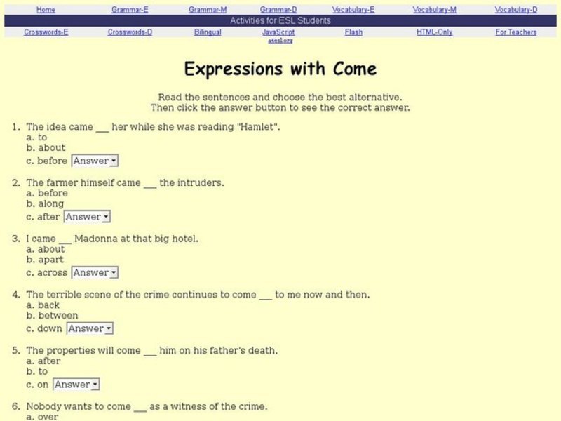 Expressions with Come Interactive