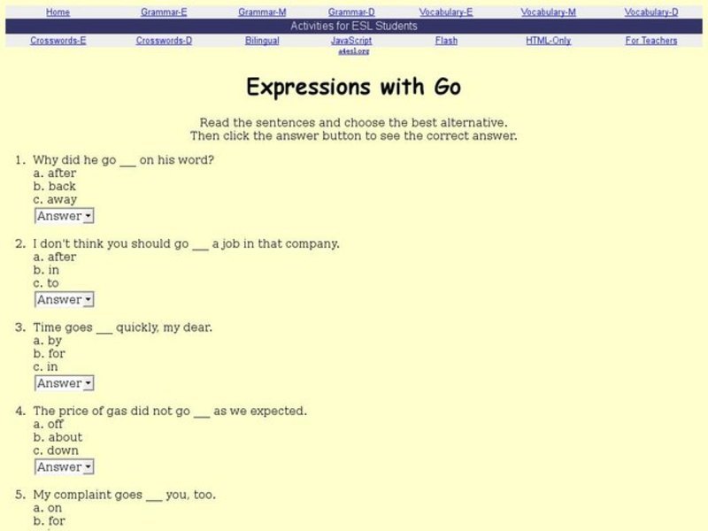 Expressions with Go Interactive
