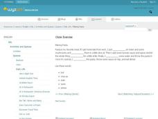 Cloze Exercise Interactive