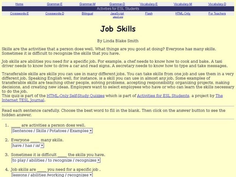 Job Skills Interactive