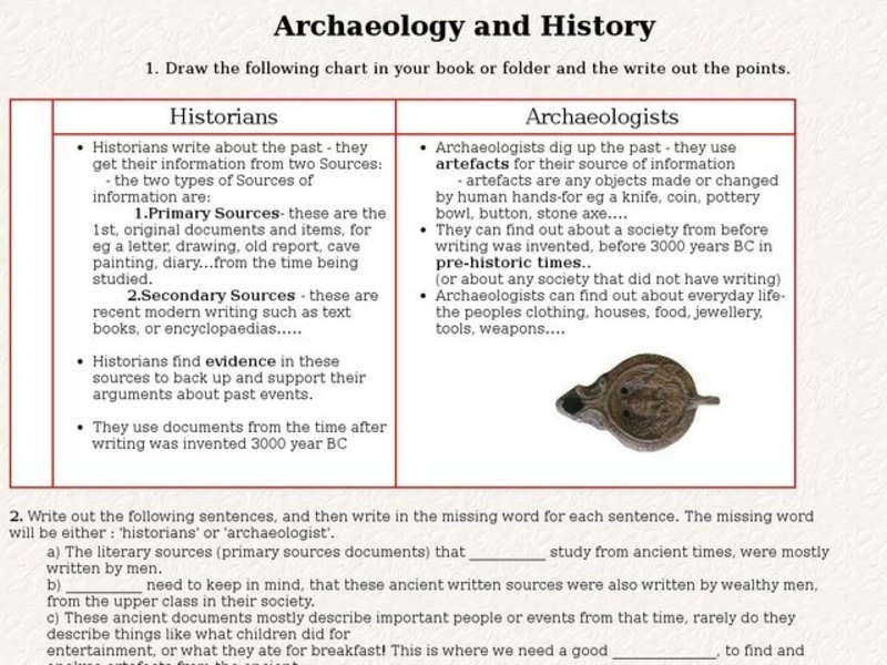 Archaeology and History Interactive