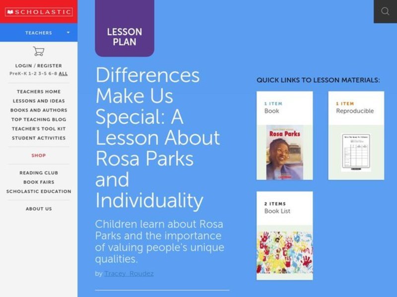 Differences Make Us Special Lesson Plan