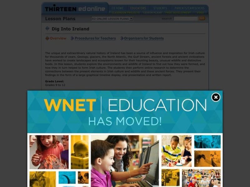 Dig Into Ireland Lesson Plan