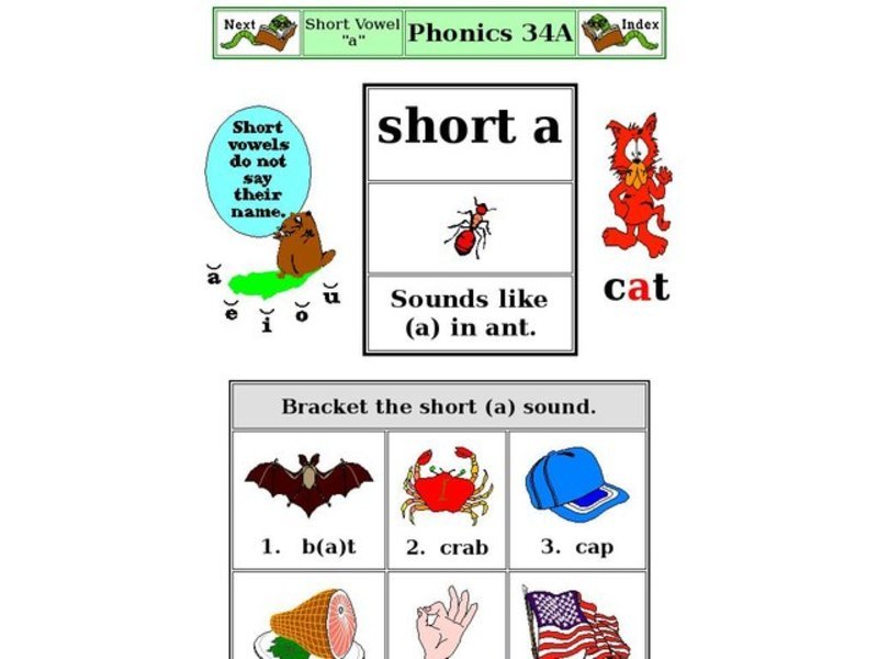 Short Vowel "A" Interactive