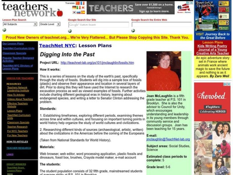 Digging Into the Past Lesson Plan