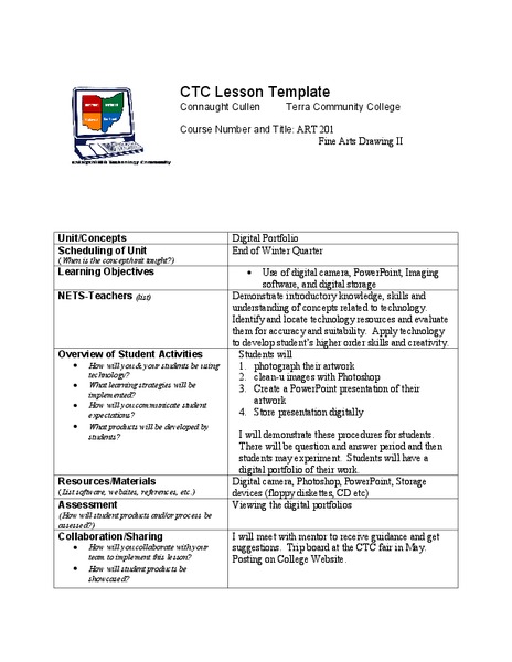 Digital Portfolio Activity