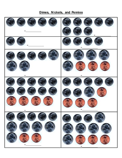 Dimes, Nickels, and Pennies Lesson Plan