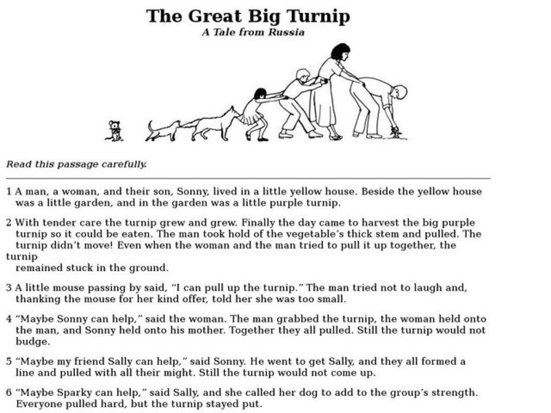 The Great Big Turnip, A Tale from Russia Interactive