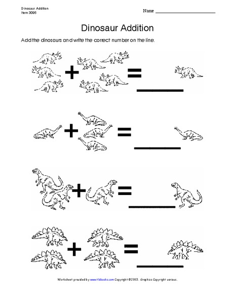 Dinosaur Addition Lesson Plan