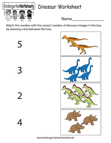 Dinosaur Addition Worksheet