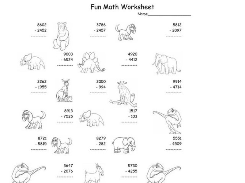 4-Digit Addition Worksheet