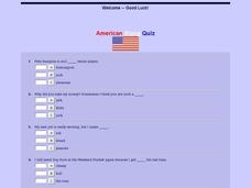 American Slang Quiz Interactive