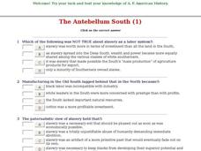 The Antebellum South (1) Interactive