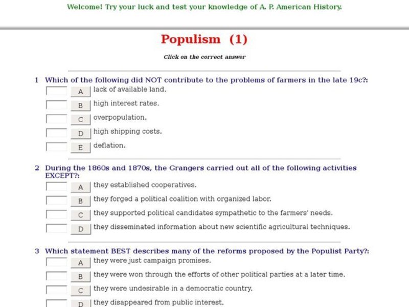 Populism  (1) Interactive