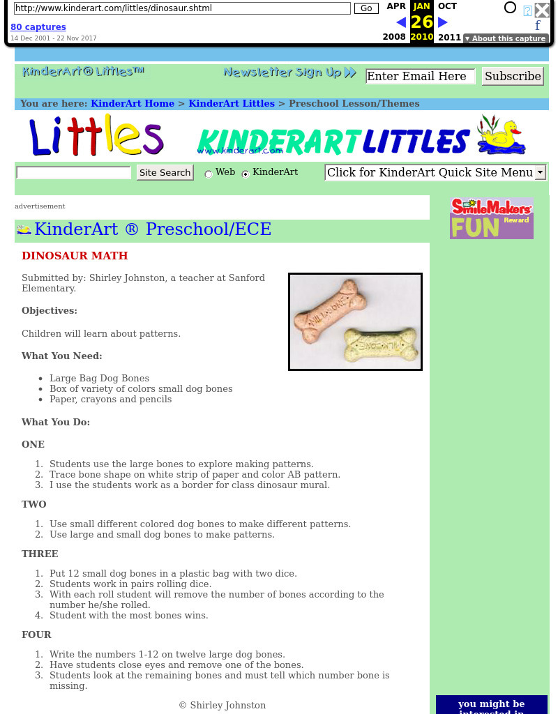 Dinosaur Math Lesson Plan