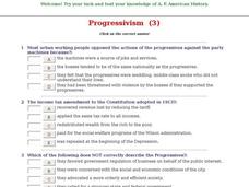 Progressivism  (3) Interactive