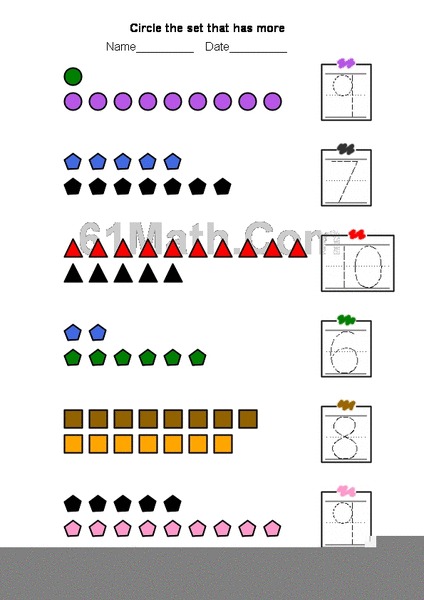 More or Less? Worksheet