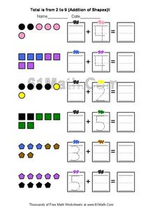 Addition Skills Worksheet