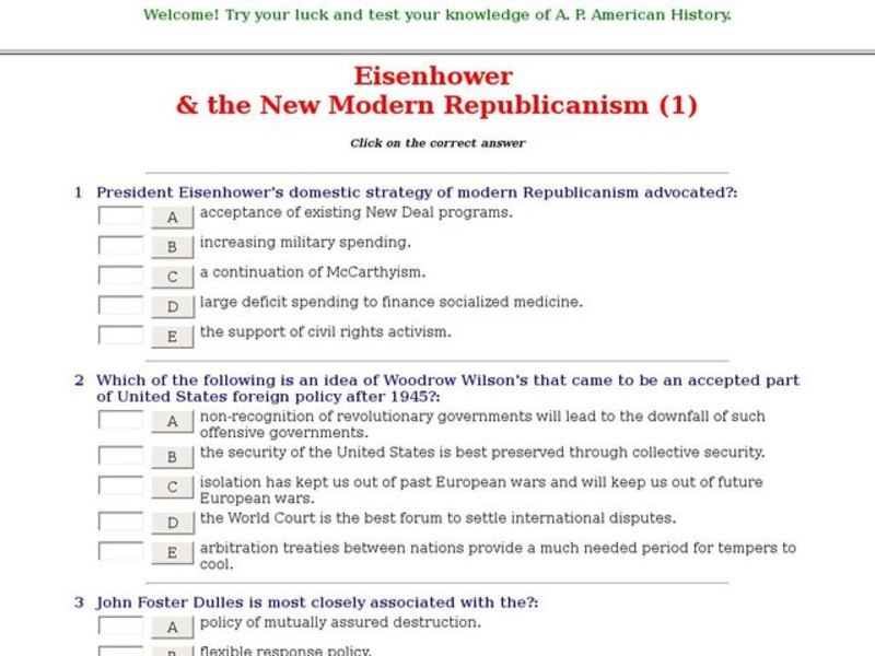 Eisenhower & the New Modern Republicanism (1) Interactive