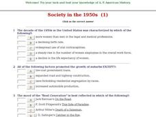 Society in the 1950s  (1) Interactive