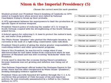Nixon & the Imperial Presidency (5) Interactive