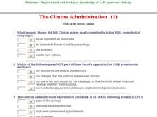 The Clinton Administration  (1) Interactive