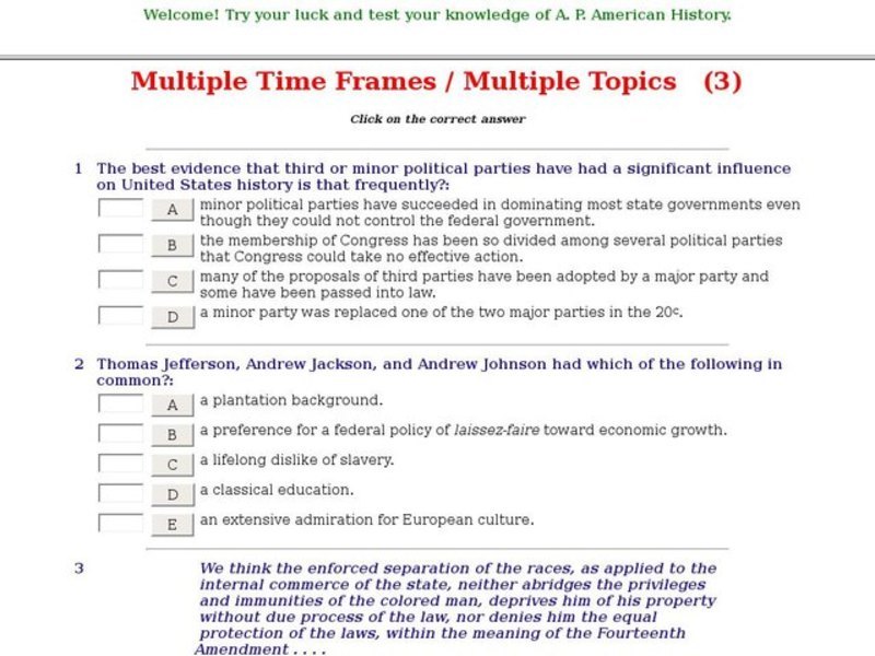 Multiple Time Frames / Multiple Topics   (3) Interactive