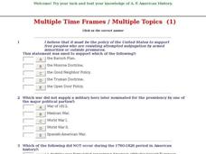 Multiple Time Frames / Multiple Topics  (1) Interactive