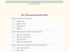 The Mesopotamian Peoples Interactive