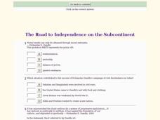The Road to Independence on the Subcontinent Interactive