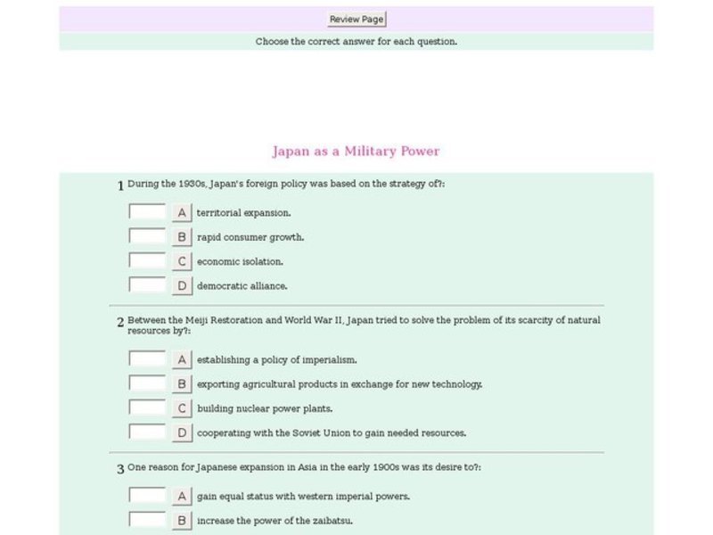 Japan as a Military Power Interactive