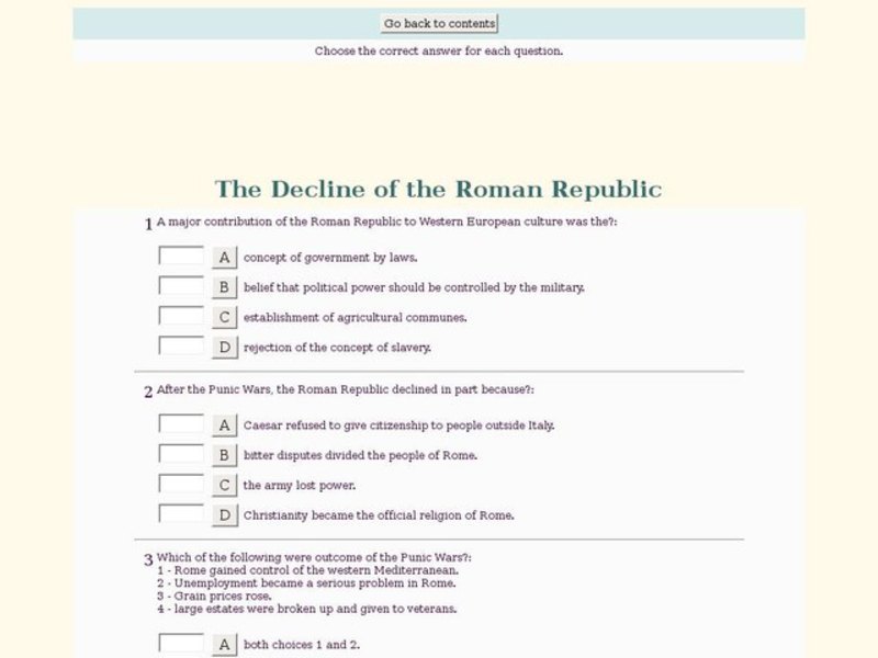 The Decline of the Roman Republic Interactive