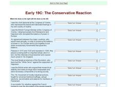 Early 19th Century: The Conservative Reaction Interactive