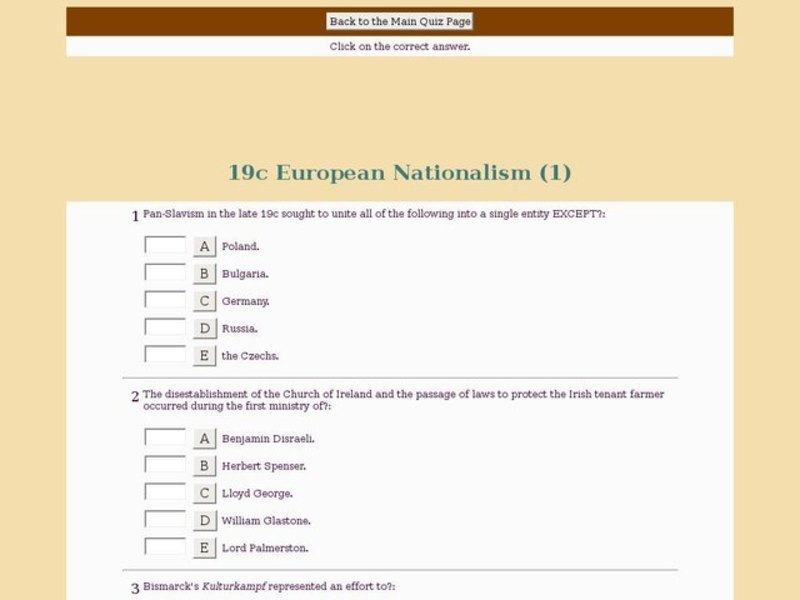 European Nationalism (1) Interactive