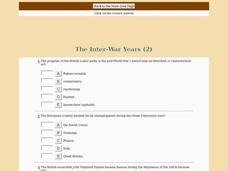 The Inter-War Years (2) Interactive