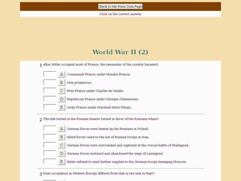 World War II (2) Interactive