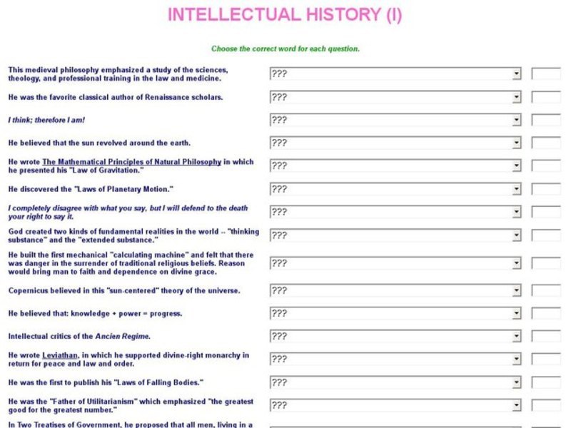 Intellectual History Interactive